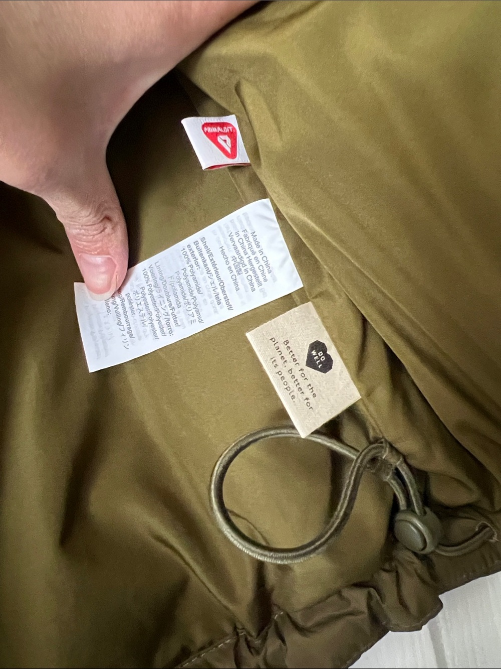 Madewell Olive Puffer Jacket with Hood - Picture 7 of 10